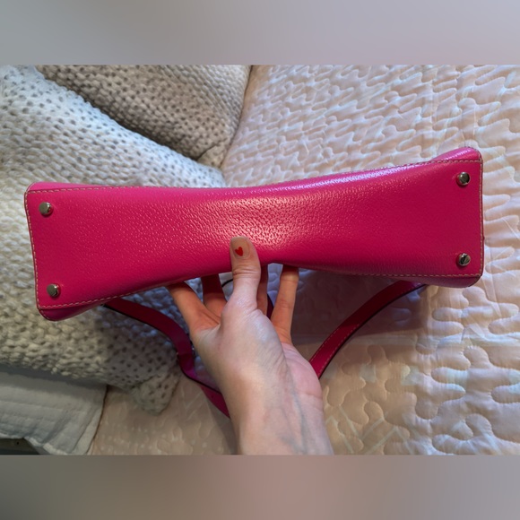 Kate Spade Pink Leather Laptop Satchel Bag and Dust Bag NWT - Picture 12 of 13